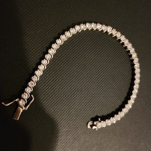 Tennis bracelet is 925